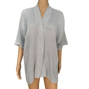 Chico’s Ribbed Coolmax Cardigan open front cotton blend size 1 or M